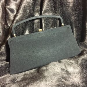 Vintage After Five Black Evening Bag - image 1